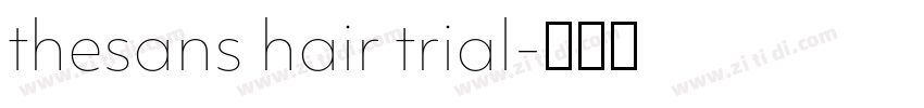 thesans hair trial字体转换
